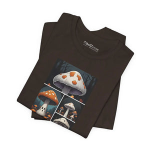 Spooky Forest Mushrooms Unisex Jersey Short - Dipaliz - T-shirts