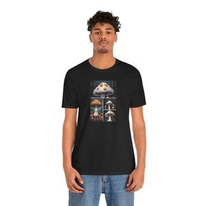 Spooky Forest Mushrooms Unisex Jersey Short - Dipaliz - T-shirts
