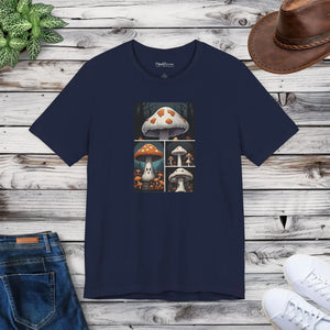 Spooky Forest Mushrooms Unisex Jersey Short - Dipaliz - T-shirts