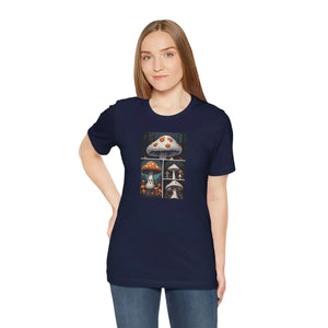 Spooky Forest Mushrooms Unisex Jersey Short - Dipaliz - T-shirts