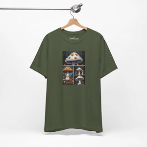Spooky Forest Mushrooms Unisex Jersey Short - Dipaliz - T-shirts