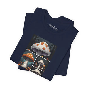 Spooky Forest Mushrooms Unisex Jersey Short - Dipaliz - T-shirts