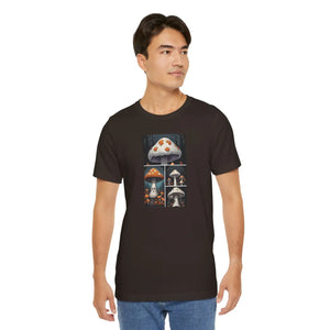 Spooky Forest Mushrooms Unisex Jersey Short - Dipaliz - T-shirts