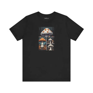 Spooky Forest Mushrooms Unisex Jersey Short - Dipaliz - T-shirts