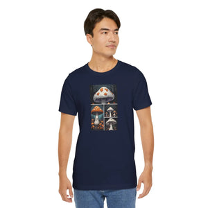 Spooky Forest Mushrooms Unisex Jersey Short - Dipaliz - T-shirts