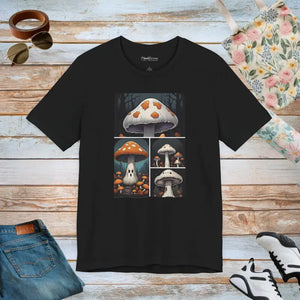 Spooky Forest Mushrooms Halloween Unisex Jersey Short Sleeve Tee - Dipaliz - T-shirts