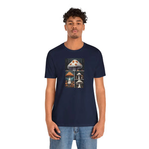 Spooky Forest Mushrooms Unisex Jersey Short - Dipaliz - T-shirts