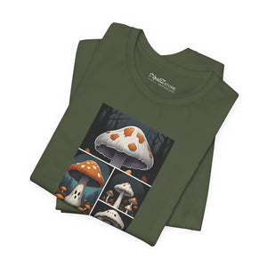 Spooky Forest Mushrooms Unisex Jersey Short - Dipaliz - T-shirts