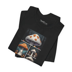 Spooky Forest Mushrooms Unisex Jersey Short - Dipaliz - T-shirts