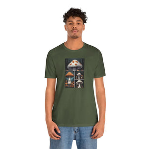 Spooky Forest Mushrooms Unisex Jersey Short - Dipaliz - T-shirts