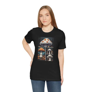 Spooky Forest Mushrooms Halloween Unisex Jersey Short Sleeve Tee - Dipaliz - T-shirts