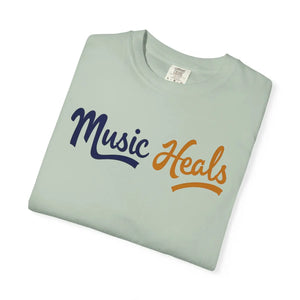 Soft Unisex Garment-dyed T-shirt Music Heals Epic Comfort Dipaliz - T-shirts - s