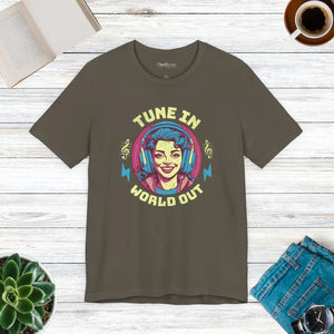 Soft Unisex Jersey Short Sleeve Music Lover Tee - Dipaliz - T-shirts