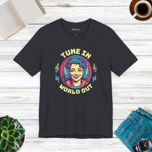 Soft Unisex Jersey Short Sleeve Music Lover Tee - Dipaliz - T-shirts