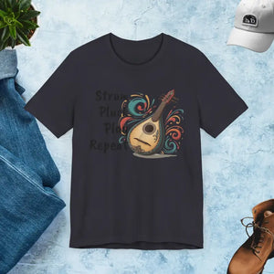 T-shirt - Rockin Comfort Unisex Jersey Short Sleeve Tee for Music Lovers - Dipaliz Dark Grey / s