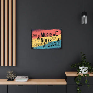 Vintage Music Note Metal Art Sign White Aluminum Nostalgic Decor - Novelty Signs