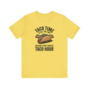 Vibrant Taco Time Tee - Airlume Combed Cotton - Dipaliz - T-shirts