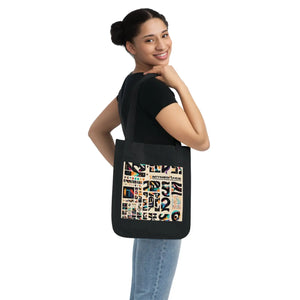 Vibrant Canvas Tote Bag - Musical Notes Design - Dipaliz - Bags
