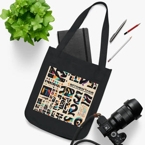 Vibrant Canvas Tote Bag - Musical Notes Design - Dipaliz - Bags