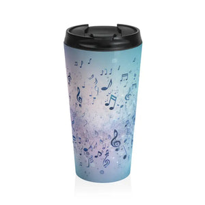 Premium Stainless Steel Travel Mug - Music Lover Design - Dipaliz - 15oz - Tumblers