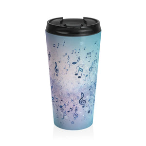 Music Stainless Steel Travel Mug - Musical Design - Dipaliz - Tumblers