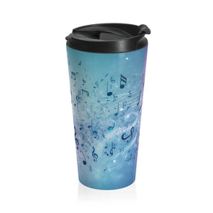 Music Stainless Steel Travel Mug - Musical Design - Dipaliz - Tumblers