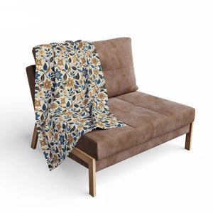Muted Colored Floral – Luxurious Arctic Fleece - Dipaliz - Blankets