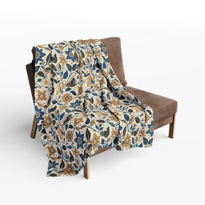 Muted Colored Floral – Luxurious Arctic Fleece - Dipaliz - Blankets
