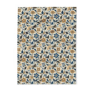 Floral Arctic Fleece Blanket - Muted Comfort Design - Dipaliz - Blankets