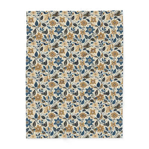 Floral Arctic Fleece Blanket - Muted Comfort Design - Dipaliz - Blankets