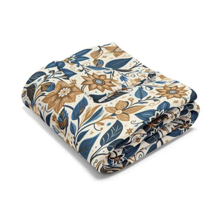 Floral Arctic Fleece Blanket - Muted Comfort Design - Dipaliz - Blankets
