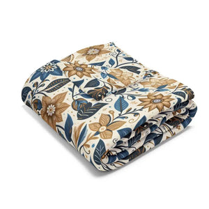 Floral Arctic Fleece Blanket - Muted Comfort Design - Dipaliz - Blankets
