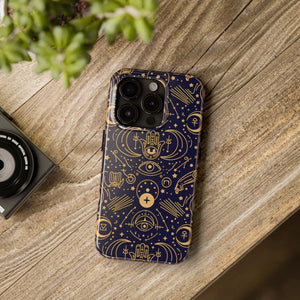 Mystic Celestial Tough Phone Case - Gold Symbols - Dipaliz - Mobile Cases