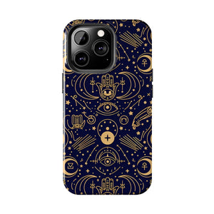 Mystic Celestial Tough Phone Case - Gold Symbols - Dipaliz - Mobile Cases