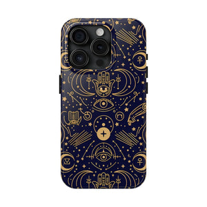 Mystic Celestial Tough Phone Case - Gold Symbols - Dipaliz - Mobile Cases