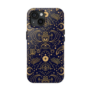 Mystic Celestial Tough Phone Case - Gold Symbols - Dipaliz - Mobile Cases