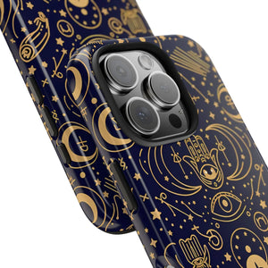Mystic Celestial Tough Phone Case - Gold Symbols - Dipaliz - Mobile Cases