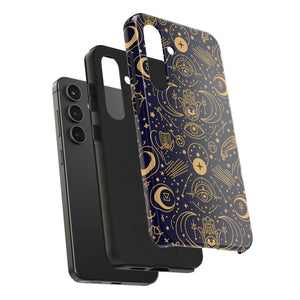 Mystic Celestial Tough Phone Case - Gold Symbols - Dipaliz - Mobile Cases