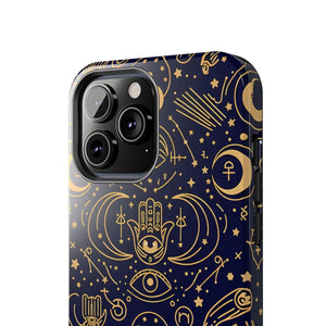 Mystic Celestial Tough Phone Case - Gold Symbols - Dipaliz - Mobile Cases