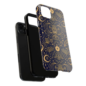 Mystic Celestial Tough Phone Case - Gold Symbols - Dipaliz - Mobile Cases