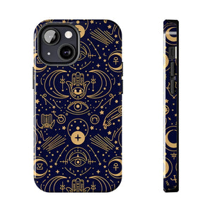 Mystic Celestial Tough Phone Case - Gold Symbols - Dipaliz - Mobile Cases
