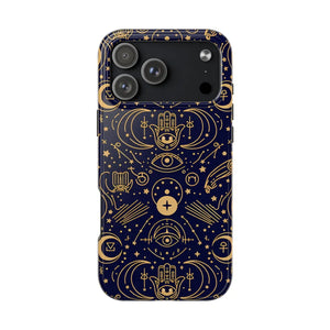 Mystic Celestial Tough Phone Case - Gold Symbols - Dipaliz - Mobile Cases