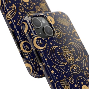 Mystic Celestial Tough Phone Case - Gold Symbols - Dipaliz - Mobile Cases