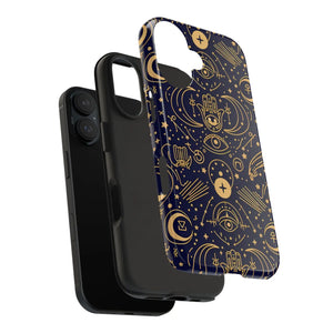 Mystic Celestial Tough Phone Case - Gold Symbols - Dipaliz - Mobile Cases