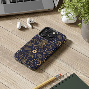 Mystic Celestial Tough Phone Case - Gold Symbols - Dipaliz - Mobile Cases