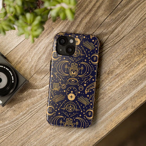 Mystic Celestial Tough Phone Case - Gold Symbols - Dipaliz - Mobile Cases