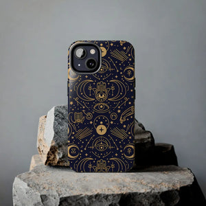 Mystic Celestial Tough Phone Case - Gold Symbols - Dipaliz - Mobile Cases