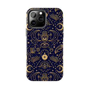 Mystic Celestial Tough Phone Case - Gold Symbols - Dipaliz - Mobile Cases