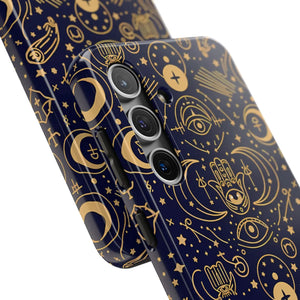 Mystic Celestial Tough Phone Case - Gold Symbols - Dipaliz - Mobile Cases