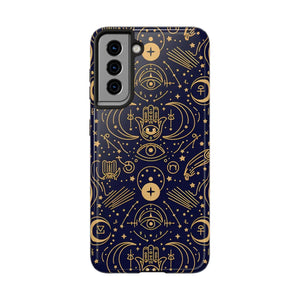 Mystic Celestial Tough Phone Case - Gold Symbols - Dipaliz - Mobile Cases
